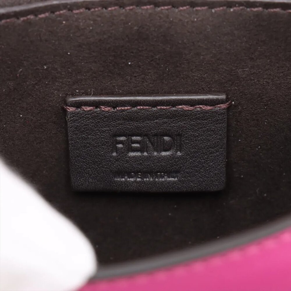 👜 Fendi C’Mon Nano Leather Shoulder Bag Pink 7AS219 - Picture 7 of 10